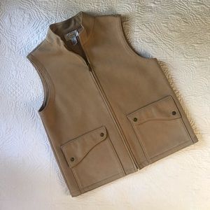 🧡 Faux Suede Camel Vest